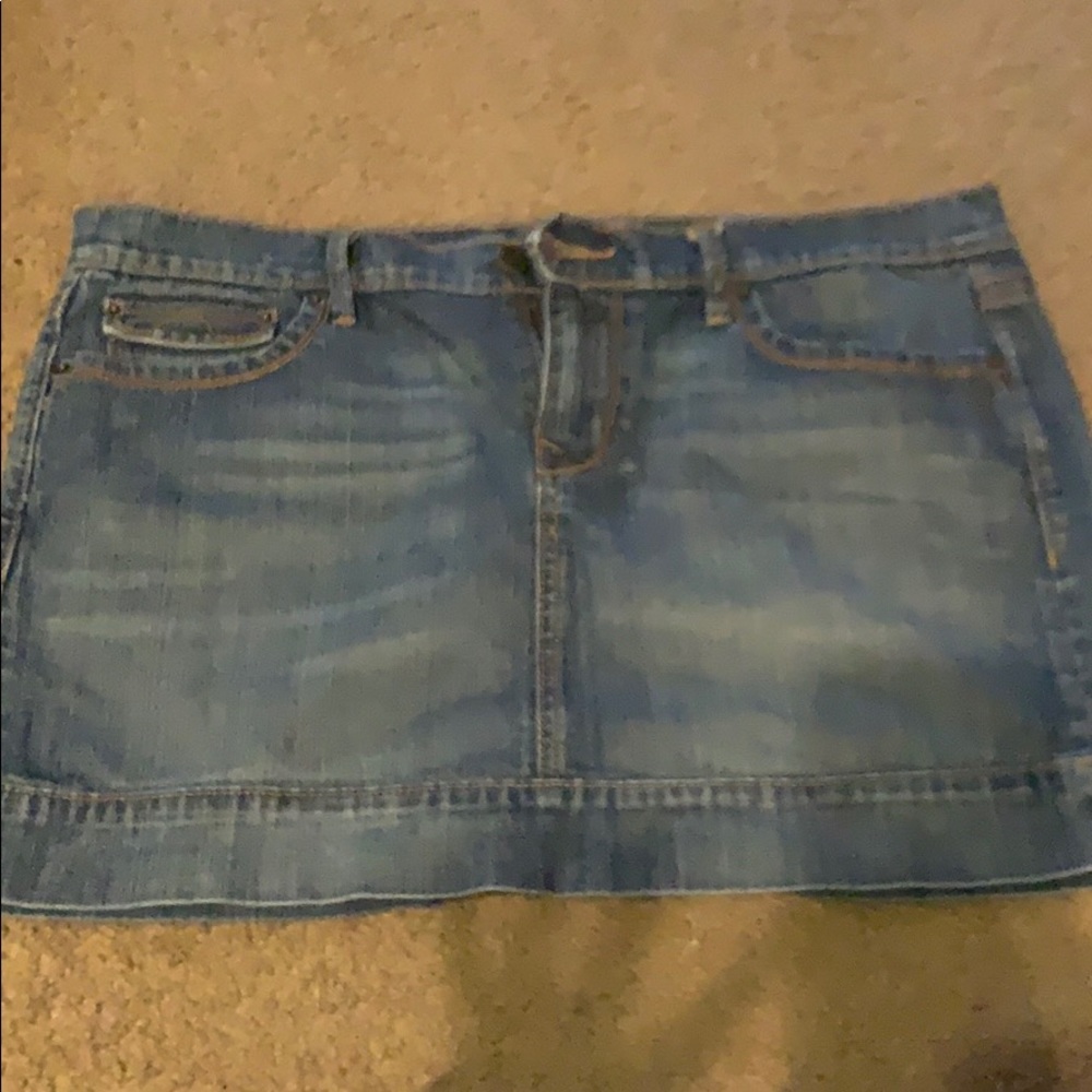 Old Navy blue jean mini skirt size 10